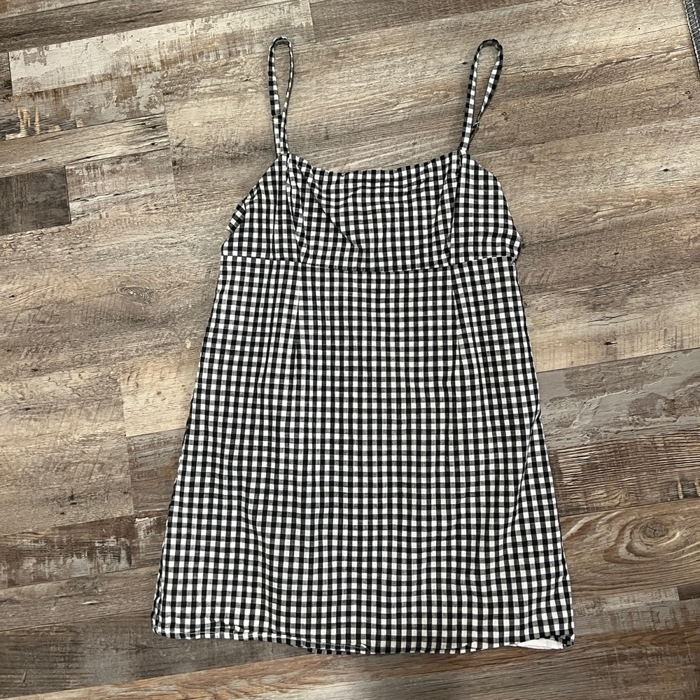 GINGHAM MINI DRESS - Urban outfitters